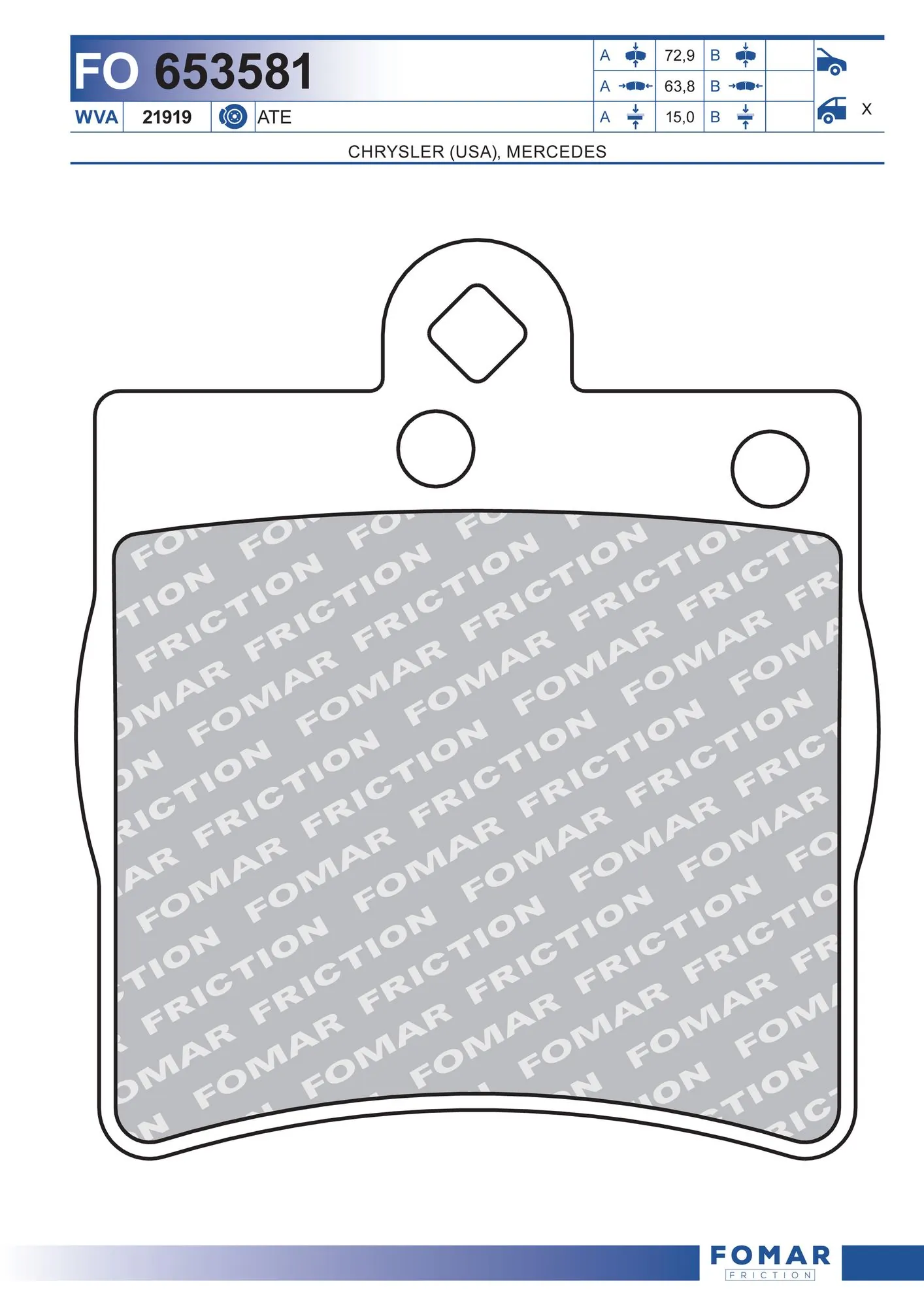 Brake Pad Set, disc brake